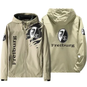 SC Freiburg Bundesliga Windbreaker Jacket SPO416022, Gift For Fan SC Freiburg - Beige