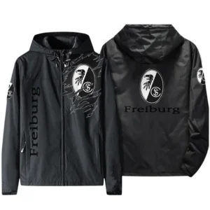 SC Freiburg Bundesliga Windbreaker Jacket SPO416022, Gift For Fan SC Freiburg - Black