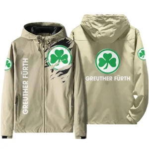 SpVgg Greuther Furth Bundesliga Windbreaker Jacket SPO416023, Gift For Fan SpVgg Greuther Furth - Beige