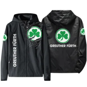 SpVgg Greuther Furth Bundesliga Windbreaker Jacket SPO416023, Gift For Fan SpVgg Greuther Furth - Black