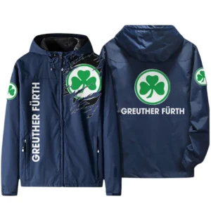 SpVgg Greuther Furth Bundesliga Windbreaker Jacket SPO416023, Gift For Fan SpVgg Greuther Furth - Navy