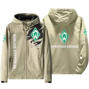 Werder Bremen Bundesliga Windbreaker Jacket SPO416029, Gift For Fan Werder Bremen - Beige