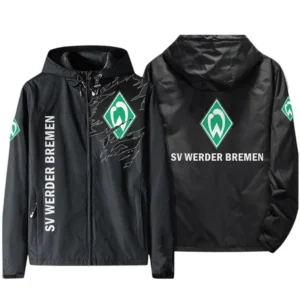 Werder Bremen Bundesliga Windbreaker Jacket SPO416029, Gift For Fan Werder Bremen - Black