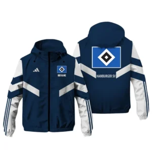 Hamburger SV Bundesliga Adidas Windbreaker Jacket SPO916019, Gift For Fan Hamburger SV - Navy