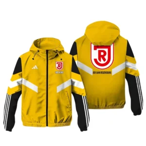 SSV Jahn Regensburg Bundesliga Adidas Windbreaker Jacket SPO916031, Gift For Fan SSV Jahn Regensburg - Yellow
