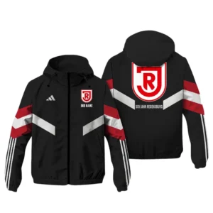 SSV Jahn Regensburg Bundesliga Adidas Windbreaker Jacket SPO916031, Gift For Fan SSV Jahn Regensburg - Black Red