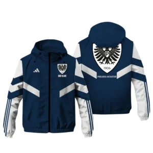 FC Schalke 04 Bundesliga Adidas Windbreaker Jacket SPO916032, Gift For Fan FC Schalke 04 - Navy
