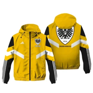 FC Schalke 04 Bundesliga Adidas Windbreaker Jacket SPO916032, Gift For Fan FC Schalke 04 - Yellow
