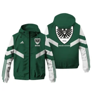 FC Schalke 04 Bundesliga Adidas Windbreaker Jacket SPO916032, Gift For Fan FC Schalke 04 - Green