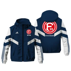 Fortuna Dusseldorf Bundesliga Adidas Windbreaker Jacket SPO916033, Gift For Fan Fortuna Dusseldorf - Navy