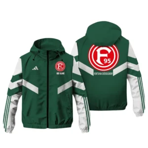 Fortuna Dusseldorf Bundesliga Adidas Windbreaker Jacket SPO916033, Gift For Fan Fortuna Dusseldorf - Green