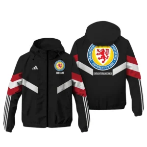 Eintracht Braunschweig Bundesliga Adidas Windbreaker Jacket SPO916034, Gift For Fan Eintracht Braunschweig - Black Red