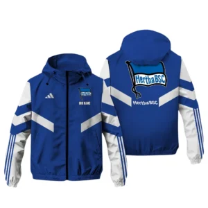 Hertha BSC Bundesliga Adidas Windbreaker Jacket SPO916035, Gift For Fan Hertha BSC - Blue