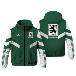 TSV 1860 Munich Bundesliga Adidas Windbreaker Jacket SPO916039, Gift For Fan TSV 1860 Munich - Green