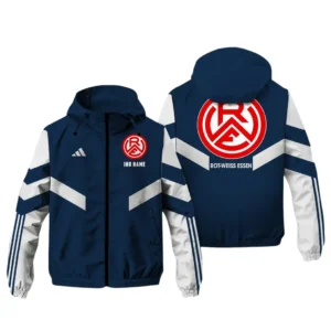 Rot-Weiss Essen Bundesliga Adidas Windbreaker Jacket SPO916040, Gift For Fan Rot-Weiss Essen - Navy