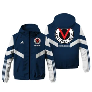 FC Viktoria Koln  Bundesliga Adidas Windbreaker Jacket SPO916042, Gift For Fan FC Viktoria Koln  - Navy