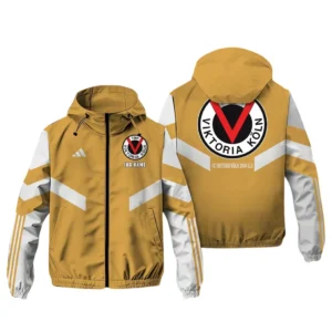 FC Viktoria Koln  Bundesliga Adidas Windbreaker Jacket SPO916042, Gift For Fan FC Viktoria Koln  - Khaki