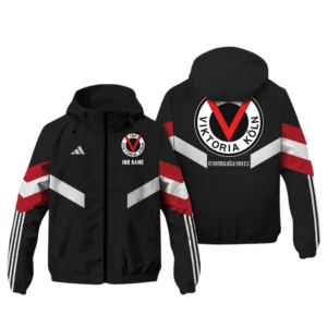 FC Viktoria Koln  Bundesliga Adidas Windbreaker Jacket SPO916042, Gift For Fan FC Viktoria Koln  - Black Red