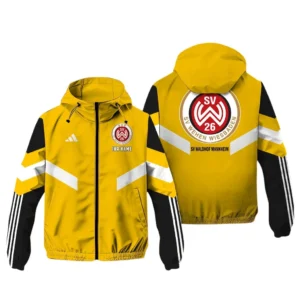 SV Wehen Wiesbaden Bundesliga Adidas Windbreaker Jacket SPO916044, Gift For Fan SV Wehen Wiesbaden - Yellow