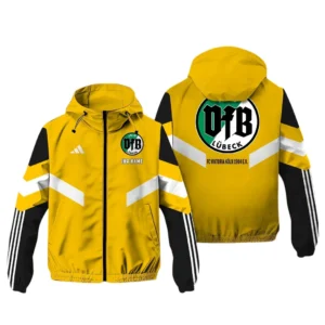 VfB L�beck  Bundesliga Adidas Windbreaker Jacket SPO916045, Gift For Fan VfB L�beck  - Yellow