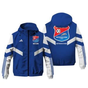 SpVgg Unterhaching Bundesliga Adidas Windbreaker Jacket SPO916046, Gift For Fan SpVgg Unterhaching - Blue