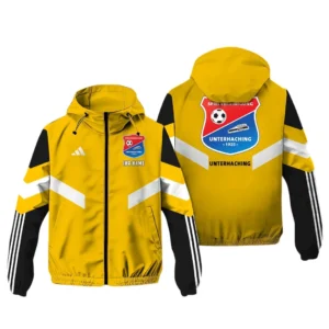 SpVgg Unterhaching Bundesliga Adidas Windbreaker Jacket SPO916046, Gift For Fan SpVgg Unterhaching - Yellow