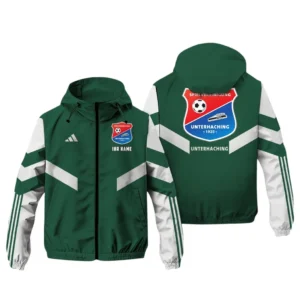 SpVgg Unterhaching Bundesliga Adidas Windbreaker Jacket SPO916046, Gift For Fan SpVgg Unterhaching - Green
