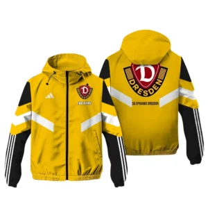 SG Dynamo Dresden Bundesliga Adidas Windbreaker Jacket SPO916047, Gift For Fan SG Dynamo Dresden - Yellow