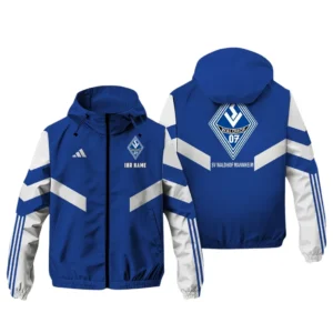 SV Waldhof Mannheim Bundesliga Adidas Windbreaker Jacket SPO916048, Gift For Fan SV Waldhof Mannheim - Blue