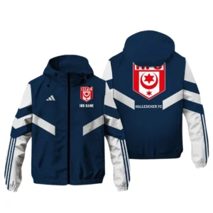 Hallescher FC Bundesliga Adidas Windbreaker Jacket SPO916051, Gift For Fan Hallescher FC - Navy