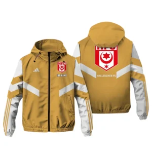 Hallescher FC Bundesliga Adidas Windbreaker Jacket SPO916051, Gift For Fan Hallescher FC - Khaki