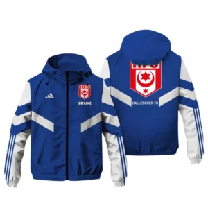 Hallescher FC Bundesliga Adidas Windbreaker Jacket SPO916051, Gift For Fan Hallescher FC - Blue