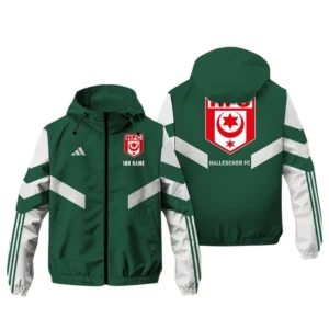Hallescher FC Bundesliga Adidas Windbreaker Jacket SPO916051, Gift For Fan Hallescher FC - Green