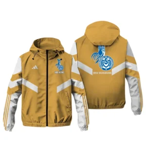 MSV Duisburg Bundesliga Adidas Windbreaker Jacket SPO916052, Gift For Fan MSV Duisburg - Khaki
