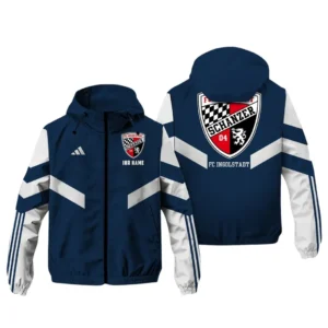 FC Ingolstadt 04 II Bundesliga Adidas Windbreaker Jacket SPO916054, Gift For Fan FC Ingolstadt 04 II - Navy
