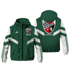 FC Ingolstadt 04 II Bundesliga Adidas Windbreaker Jacket SPO916054, Gift For Fan FC Ingolstadt 04 II - Green