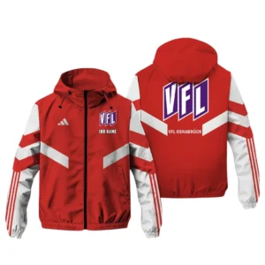 VfL Osnabruck Bundesliga Adidas Windbreaker Jacket SPO916055, Gift For Fan VfL Osnabruck - Red