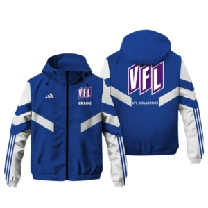 VfL Osnabruck Bundesliga Adidas Windbreaker Jacket SPO916055, Gift For Fan VfL Osnabruck - Blue
