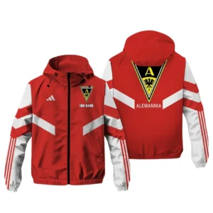 Alemannia Aachen Bundesliga Adidas Windbreaker Jacket SPO916056, Gift For Fan Alemannia Aachen - Red