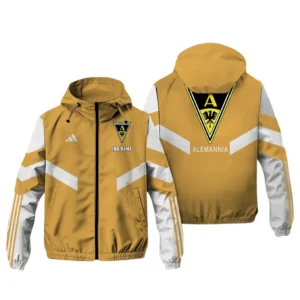 Alemannia Aachen Bundesliga Adidas Windbreaker Jacket SPO916056, Gift For Fan Alemannia Aachen - Khaki