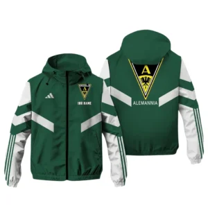 Alemannia Aachen Bundesliga Adidas Windbreaker Jacket SPO916056, Gift For Fan Alemannia Aachen - Green