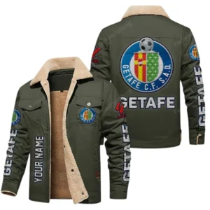 Getafe La Liga Thickened Corduroy Jacket LALIGA3402052508, Gift For Fan Getafe - Green