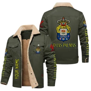 Las Palmas La Liga Thickened Corduroy Jacket LALIGA3402052511, Gift For Fan Las Palmas - Green