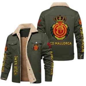 Real Mallorca La Liga Thickened Corduroy Jacket LALIGA3402052516, Gift For Fan Real Mallorca - Green