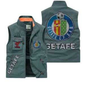 Getafe La Liga Outdoor Sleeveless Vest LALIGA3502062508, Gift For Fan Getafe - Bean Green