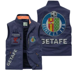 Getafe La Liga Outdoor Sleeveless Vest LALIGA3502062508, Gift For Fan Getafe - Dark Blue