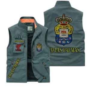 Las Palmas La Liga Outdoor Sleeveless Vest LALIGA3502062511, Gift For Fan Las Palmas - Bean Green