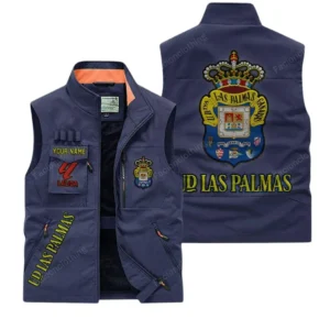 Las Palmas La Liga Outdoor Sleeveless Vest LALIGA3502062511, Gift For Fan Las Palmas - Dark Blue