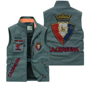 Osasuna La Liga Outdoor Sleeveless Vest LALIGA3502062512, Gift For Fan Osasuna - Bean Green