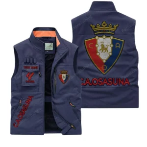Osasuna La Liga Outdoor Sleeveless Vest LALIGA3502062512, Gift For Fan Osasuna - Dark Blue
